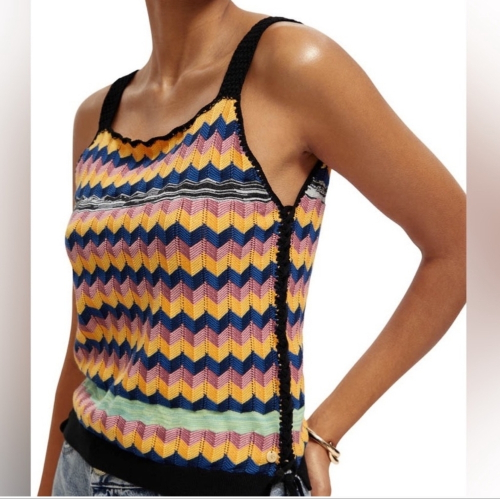Scotch & Soda Vibrant Chevron Tank Top